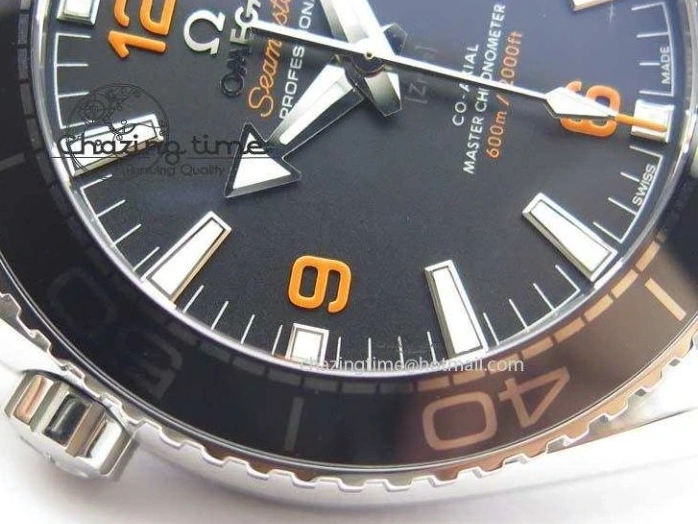 0404 Trendy 2016 Planet Ocean 43.5mm SS V6F Best Edition Black Dial On SS Bracelet A 8210